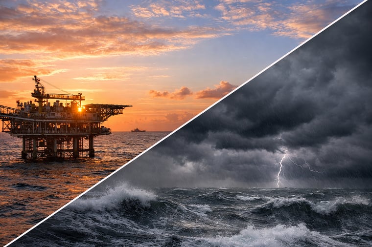 The photo illustrates the good workable windows over the North Sea in contrast to super typhoon Sinlaku