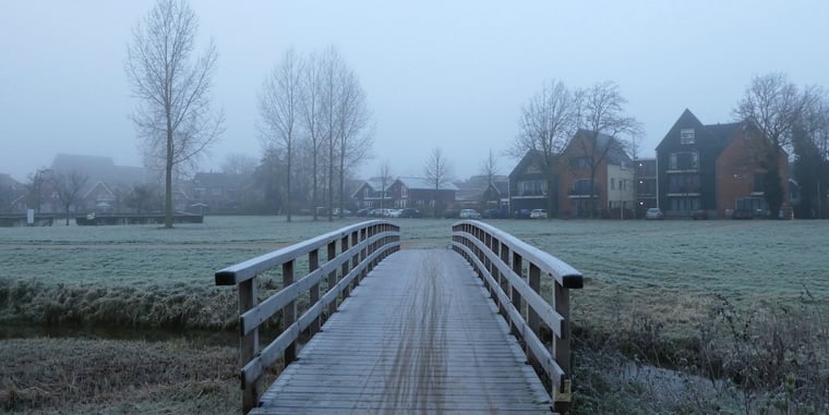 gladde fietsbrug