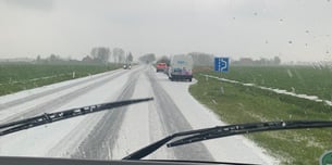 Gladheid door hagel
