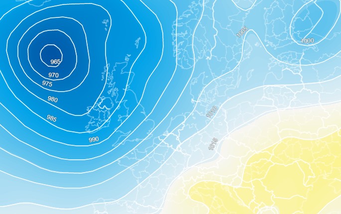 Low pressure dominant over NS_8nov2022