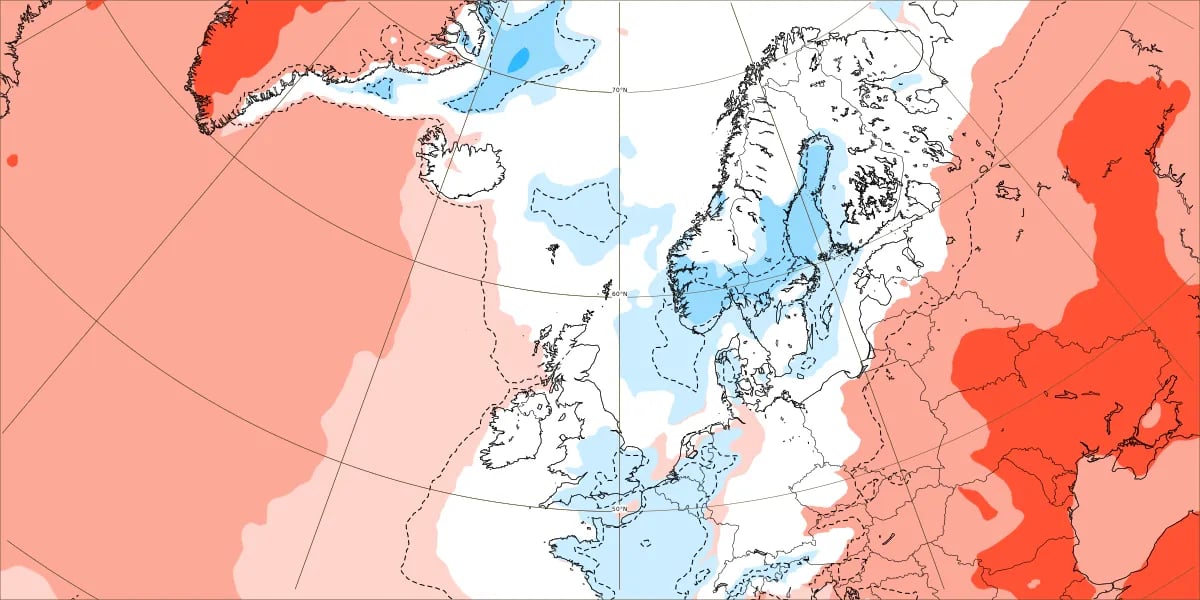 Temperatuur 12-19 februari (ECMWF)