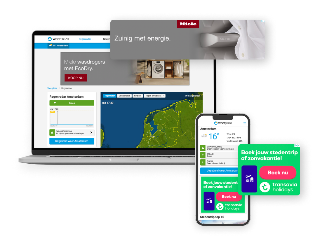 Weerplaza Ads - Brand Pages