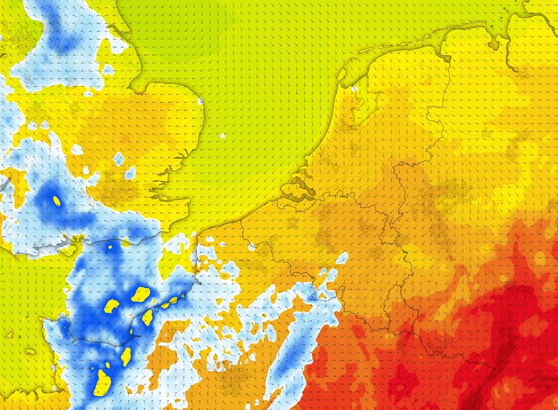 het weer voor vrijdag