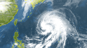 Typhoon Malakas over the Philippine Sea