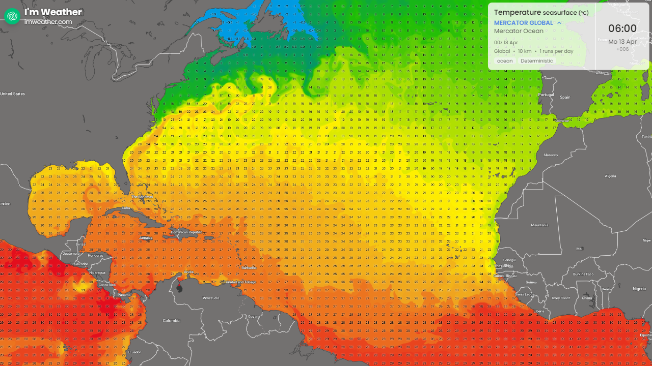Mercator seasurfacetemperature