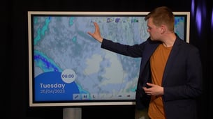 North Sea marine weather briefing for April 25 - April 30.