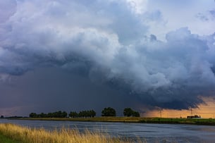 Dit weekend zijn lokaal pittige buien mogelijk. Foto: Amanda van den Berg.